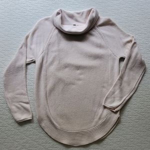 LOFT Ivory cowl neck tunic kint sweater